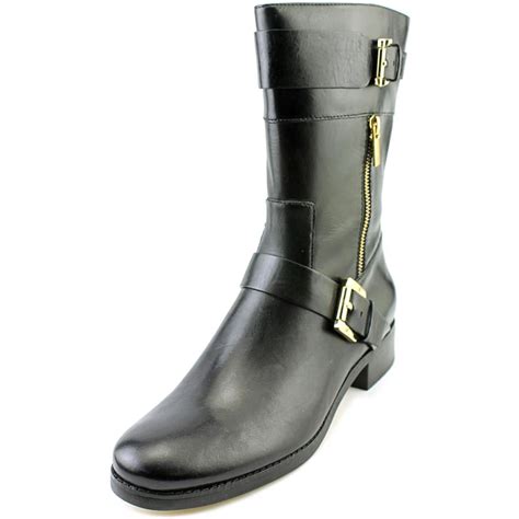 michael michael kors gansevoort boot|Michael Kors Gansevoort Leather Boots Black 5.5.